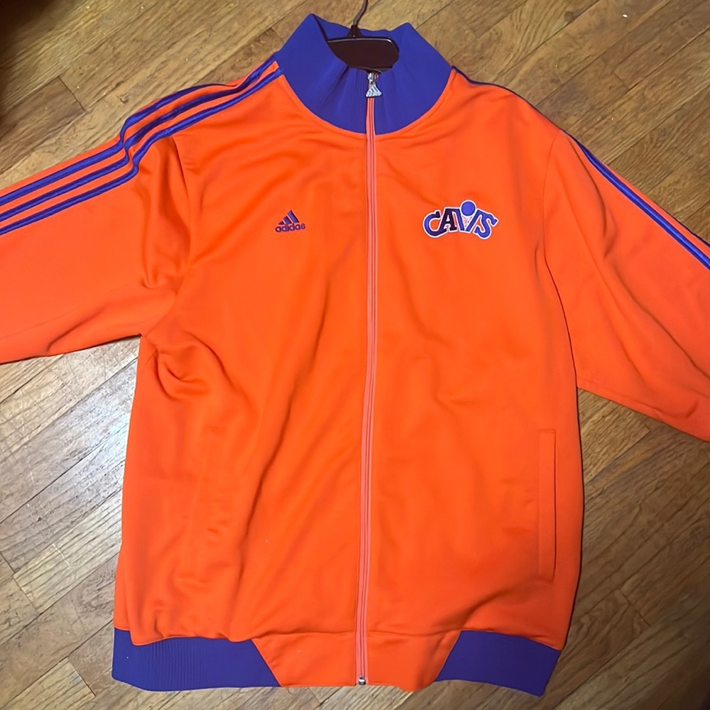 Cleveland Cavaliers Throwback Warmup Jacket Adidas Size L